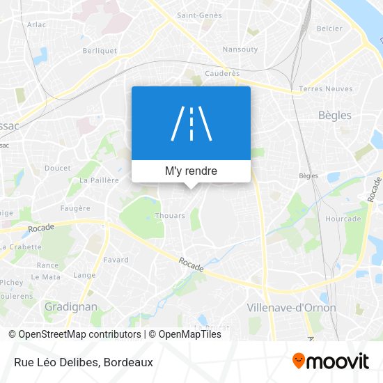 Rue Léo Delibes plan