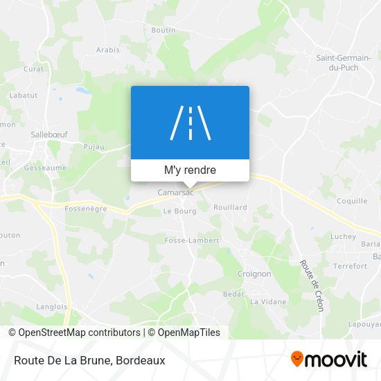 Route De La Brune plan