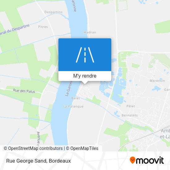 Rue George Sand plan