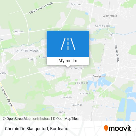 Chemin De Blanquefort plan