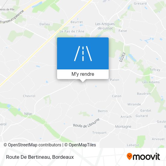 Route De Bertineau plan