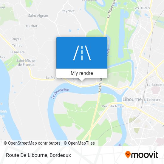 Route De Libourne plan