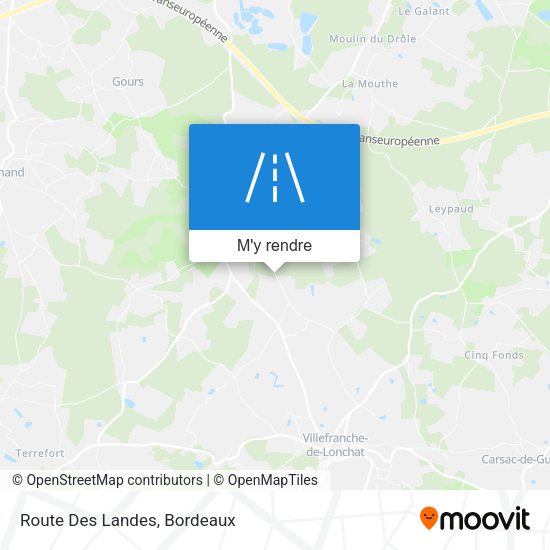 Route Des Landes plan