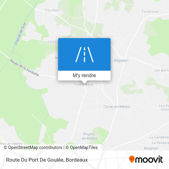Route Du Port De Goulée plan
