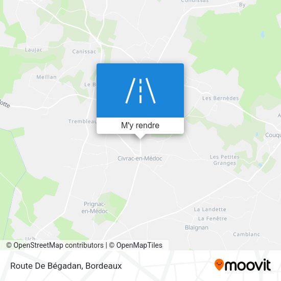 Route De Bégadan plan