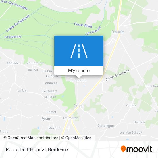 Route De L'Hôpital plan