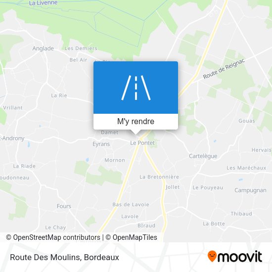 Route Des Moulins plan