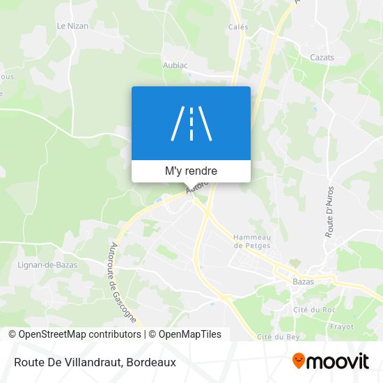 Route De Villandraut plan