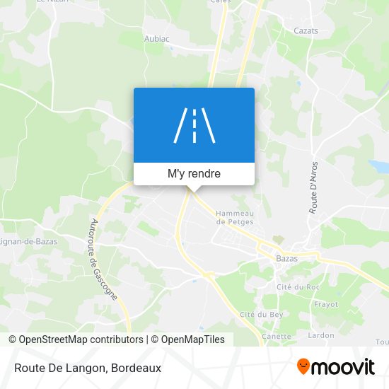 Route De Langon plan