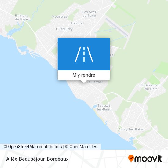 Allée Beauséjour plan
