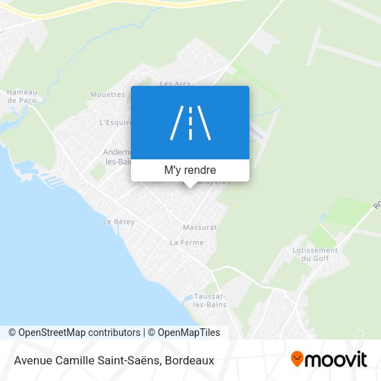 Avenue Camille Saint-Saëns plan