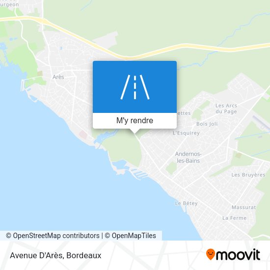 Avenue D'Arès plan