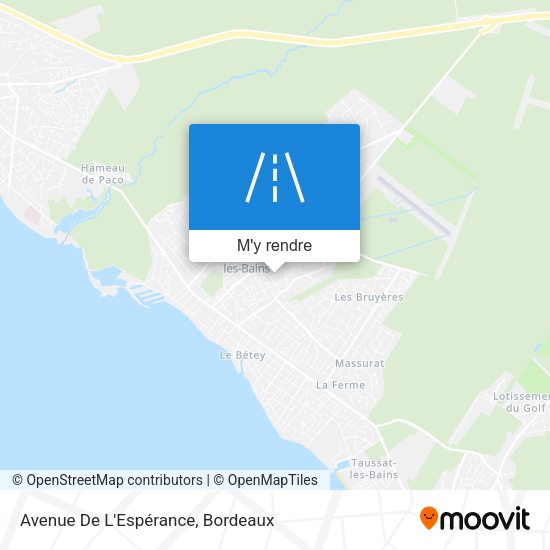 Avenue De L'Espérance plan