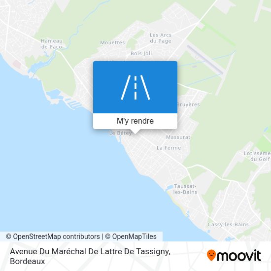 Avenue Du Maréchal De Lattre De Tassigny plan