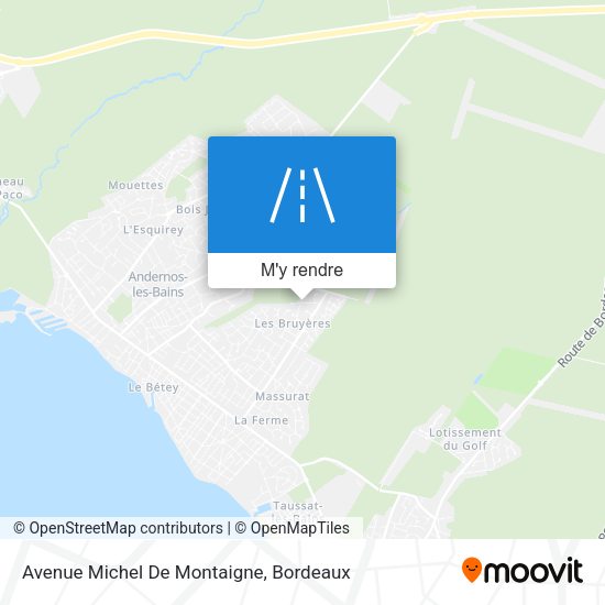 Avenue Michel De Montaigne plan