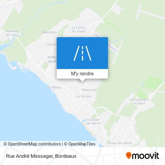 Rue André Messager plan