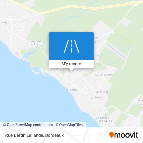 Rue Bertin Lallande plan