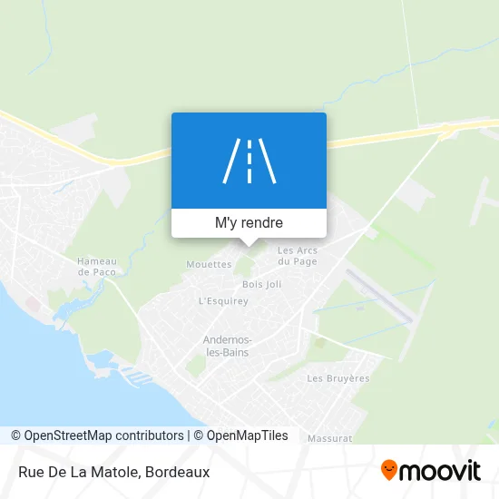 Rue De La Matole plan