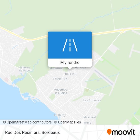 Rue Des Résiniers plan