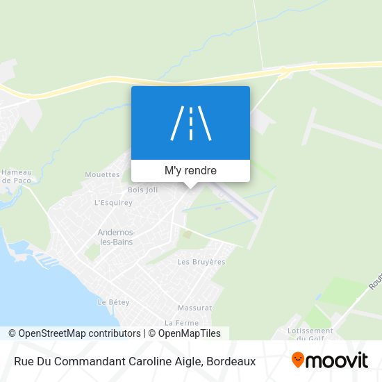 Rue Du Commandant Caroline Aigle plan