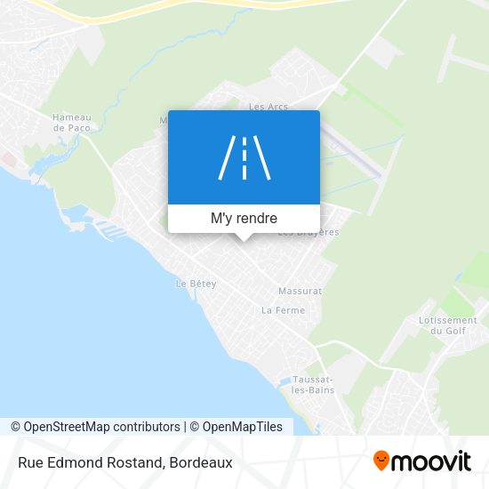 Rue Edmond Rostand plan