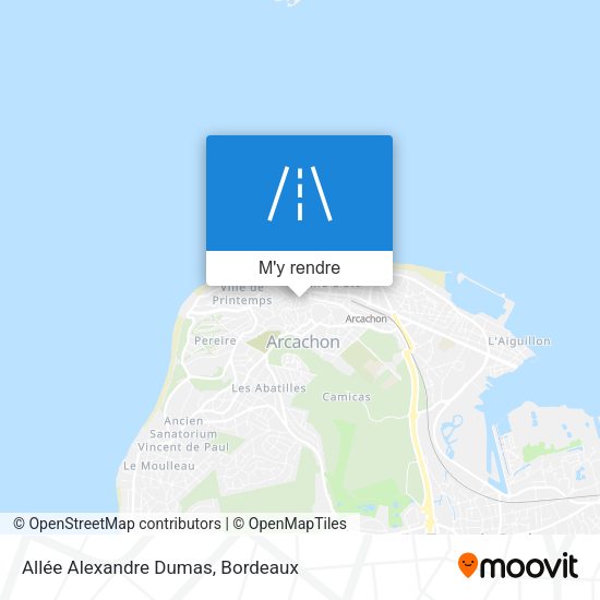 Allée Alexandre Dumas plan