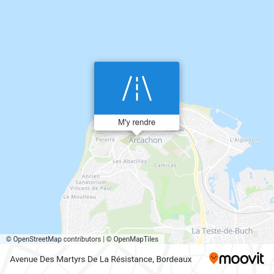 Avenue Des Martyrs De La Résistance plan