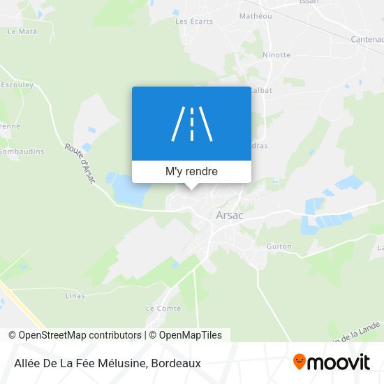 Allée De La Fée Mélusine plan