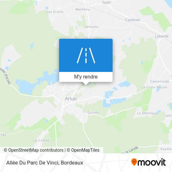 Allée Du Parc De Vinci plan
