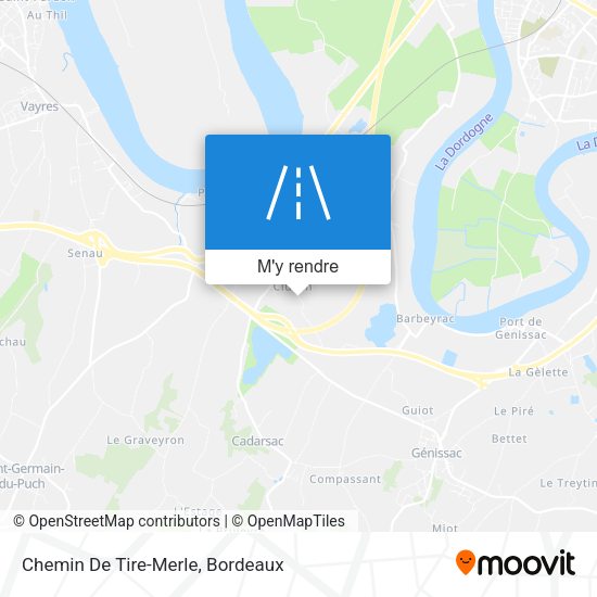 Chemin De Tire-Merle plan