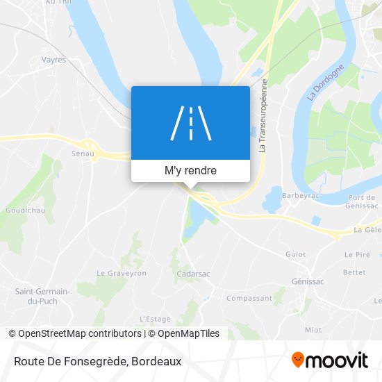 Route De Fonsegrède plan