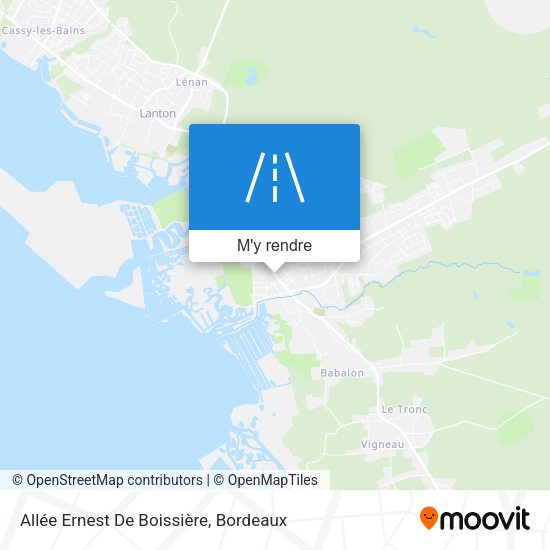 Allée Ernest De Boissière plan