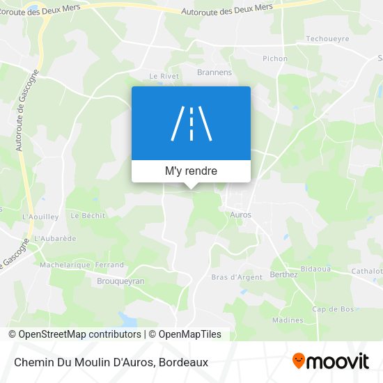Chemin Du Moulin D'Auros plan