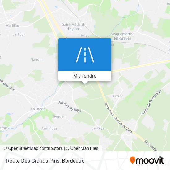 Route Des Grands Pins plan