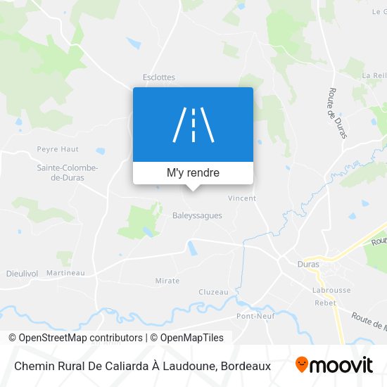Chemin Rural De Caliarda À Laudoune plan