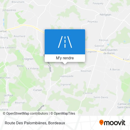 Route Des Palombières plan