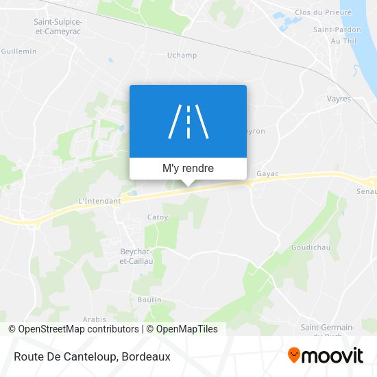 Route De Canteloup plan