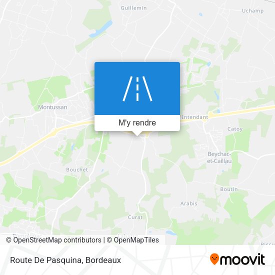 Route De Pasquina plan