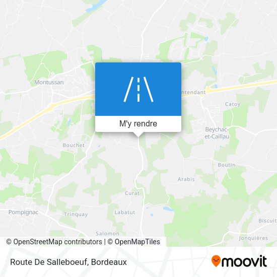 Route De Salleboeuf plan