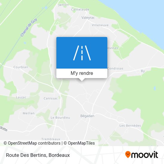 Route Des Bertins plan