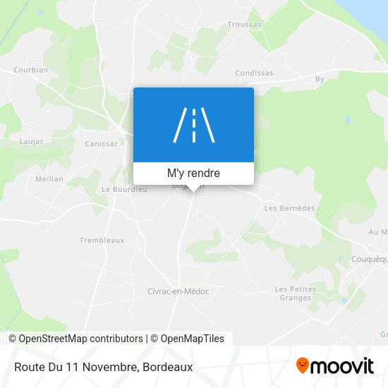 Route Du 11 Novembre plan