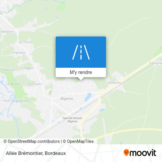 Allée Brémontier plan