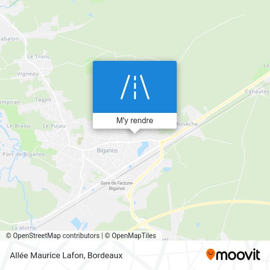 Allée Maurice Lafon plan