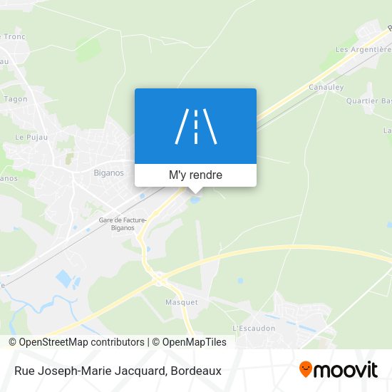 Rue Joseph-Marie Jacquard plan