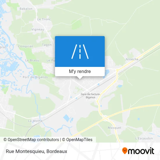 Rue Montesquieu plan