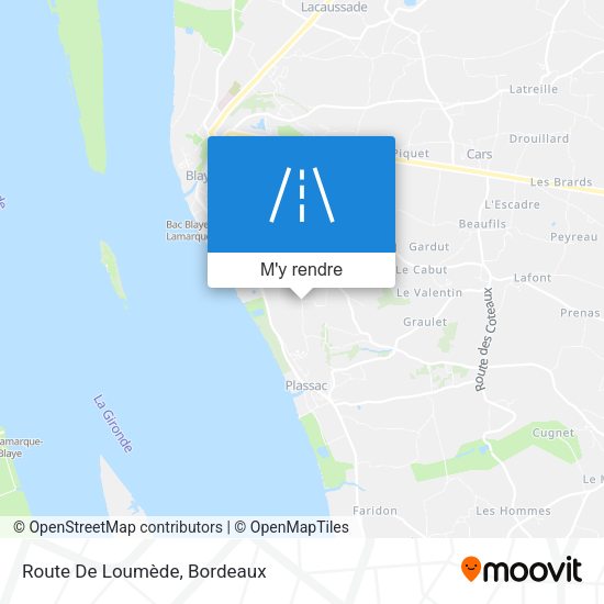 Route De Loumède plan