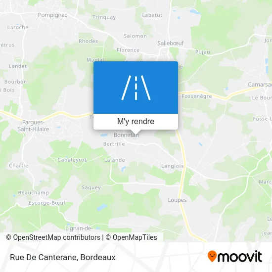 Rue De Canterane plan