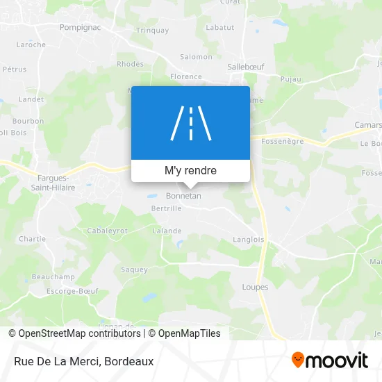 Rue De La Merci plan