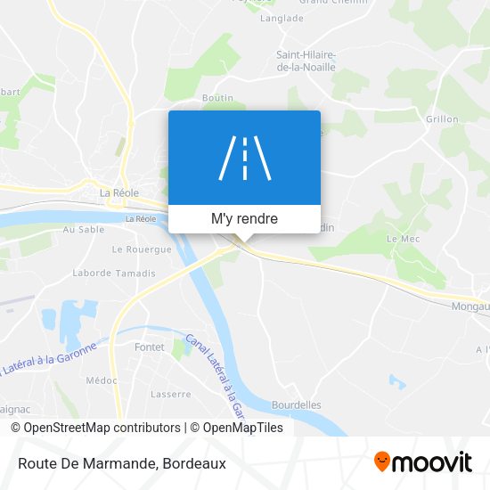 Route De Marmande plan