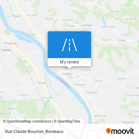 Rue Claude Bouchet plan